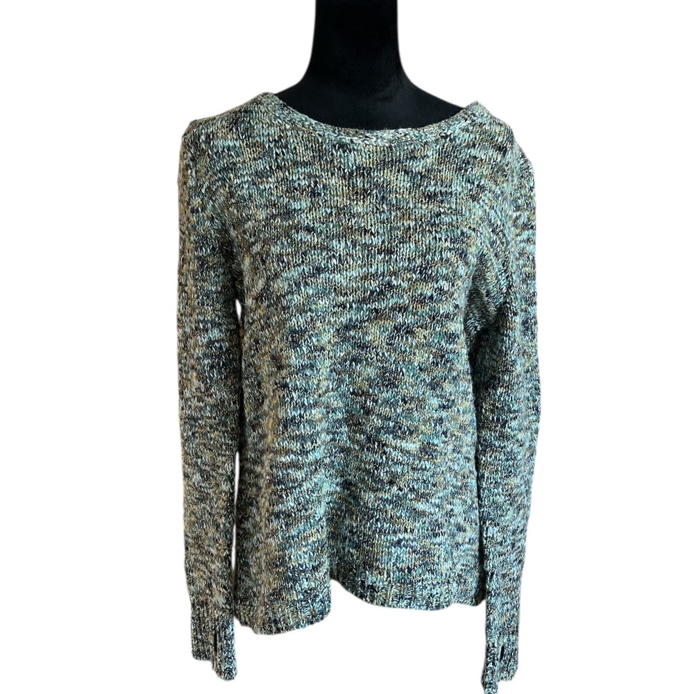 Wind River Multicolored Crew Neck Pullover Knit Sweater L